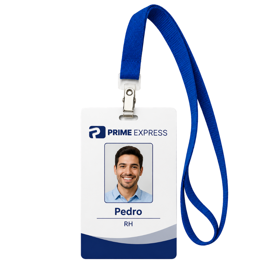 Crachá Corporativo PrimeExpress de Alta Qualidade